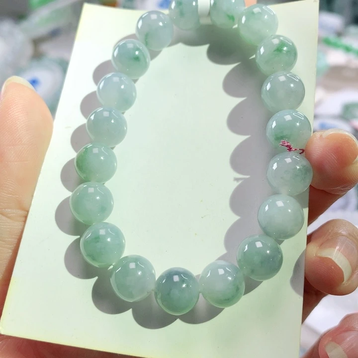 翡翠未镶嵌手链手串10