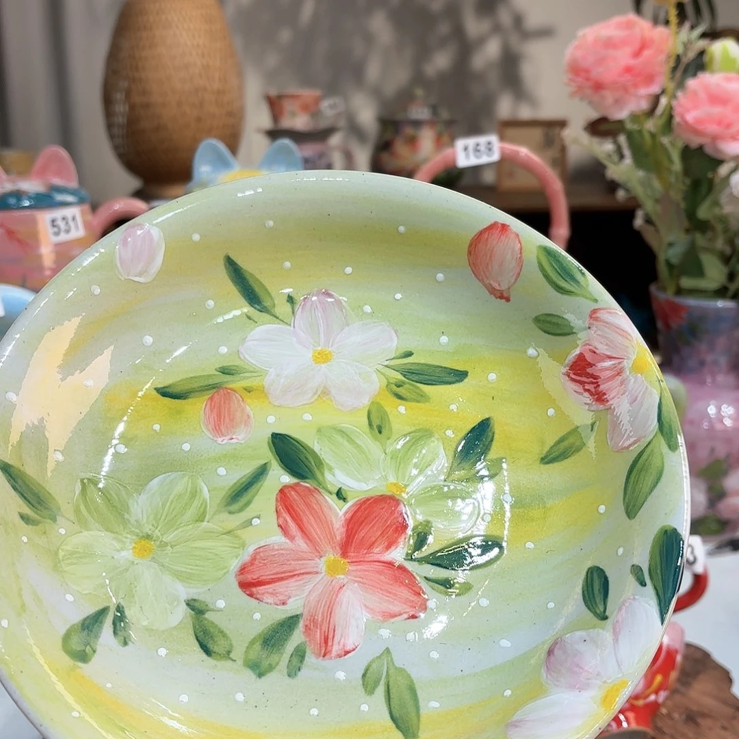 景德镇手绘高温釉下彩陶瓷茶具