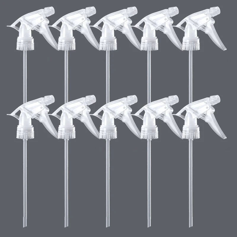 白色透明喷头园艺浇花专用不锈钢弹簧喷雾器