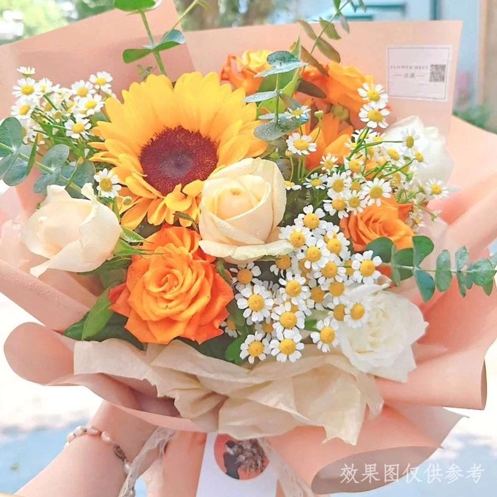 【遇见美好】向日葵鲜花花束送朋友老师闺蜜礼物送花上门生日祝福鲜花鲜花小时达鲜花同城配送
