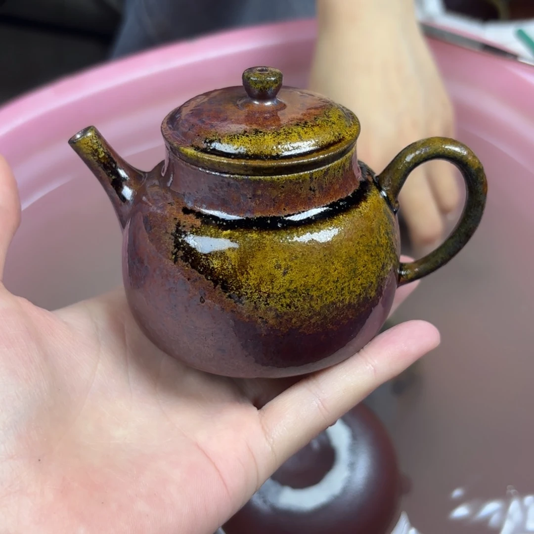 壶柴烧紫砂天青言心