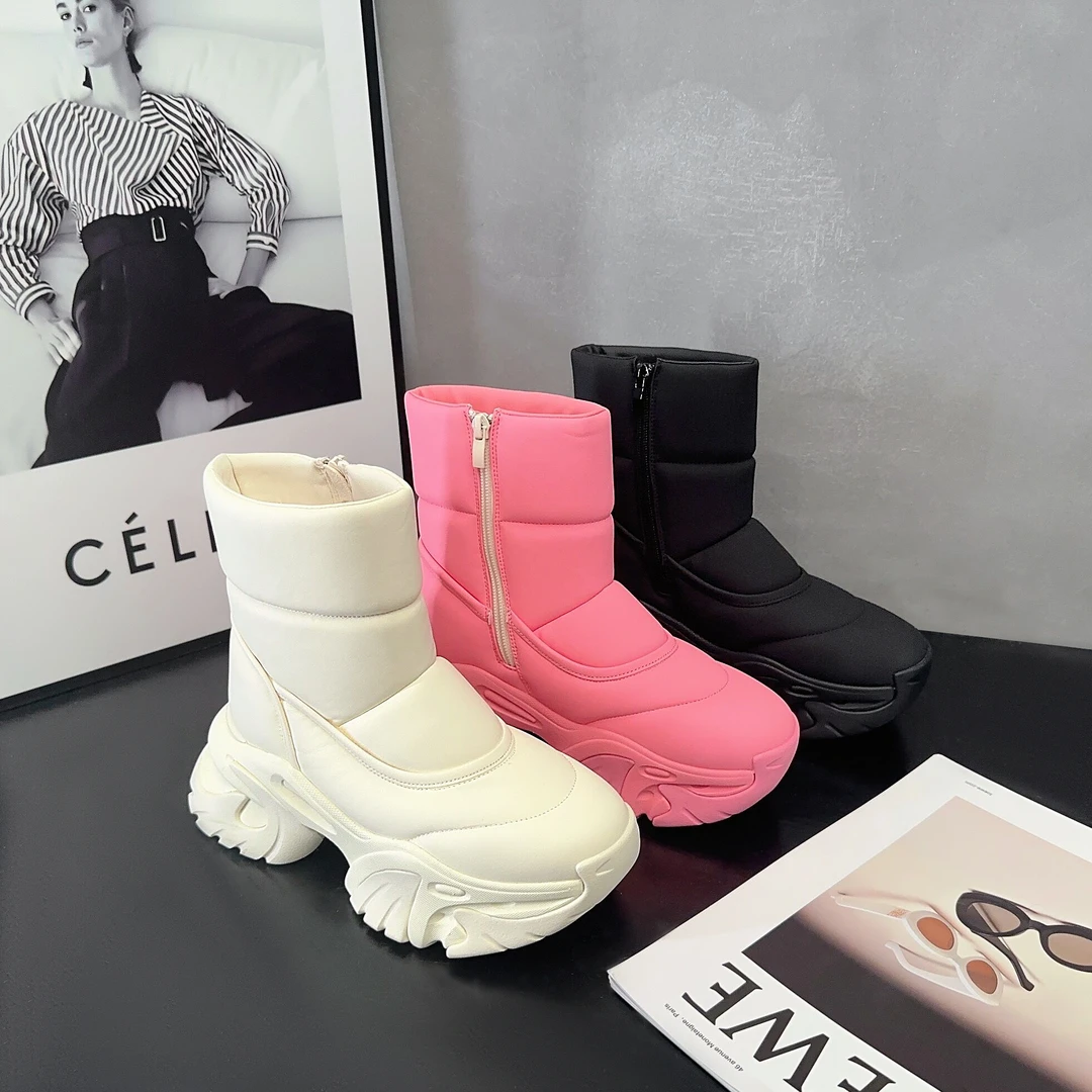 增高7cm时尚百搭女士雪地靴186-38