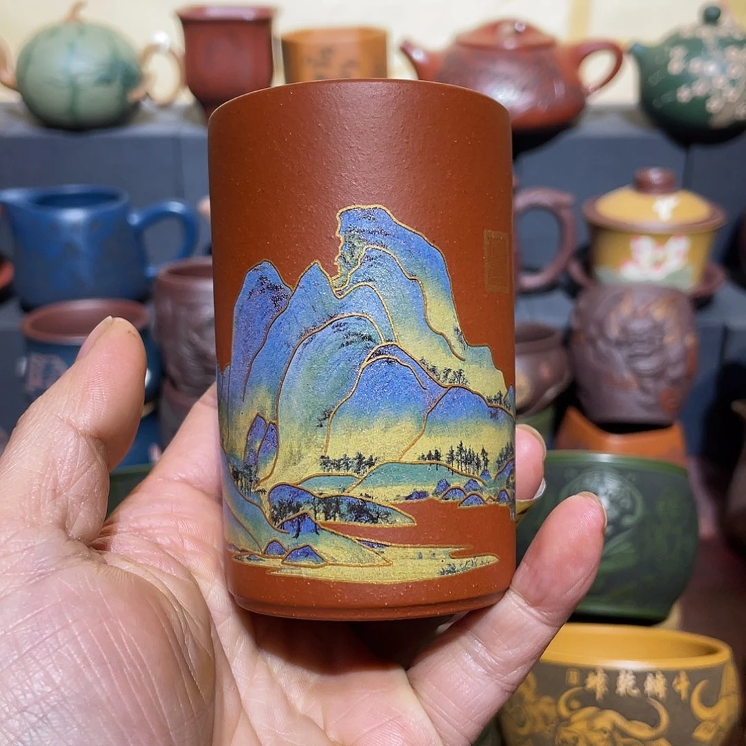 原矿紫砂手工主人杯