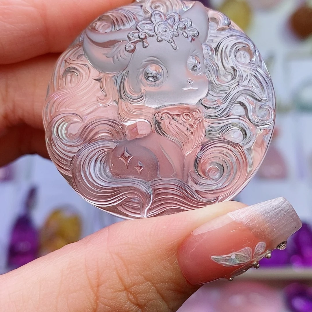 水晶未镶嵌吊坠(赠链)