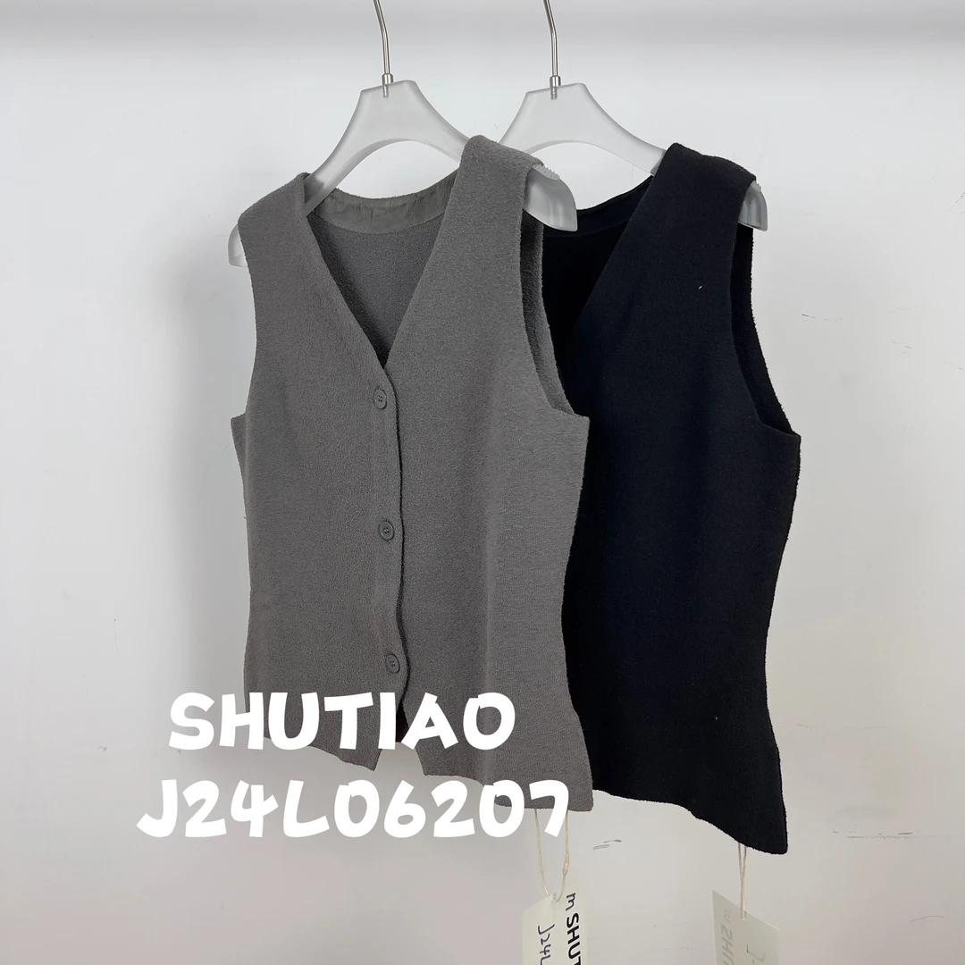 【SHUTIAO】2024秋冬：新款小众设计款马甲J24L06207