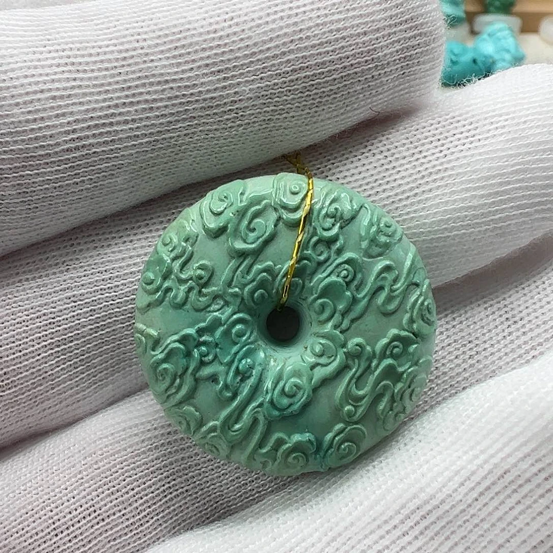 绿松石平安扣 未镶嵌