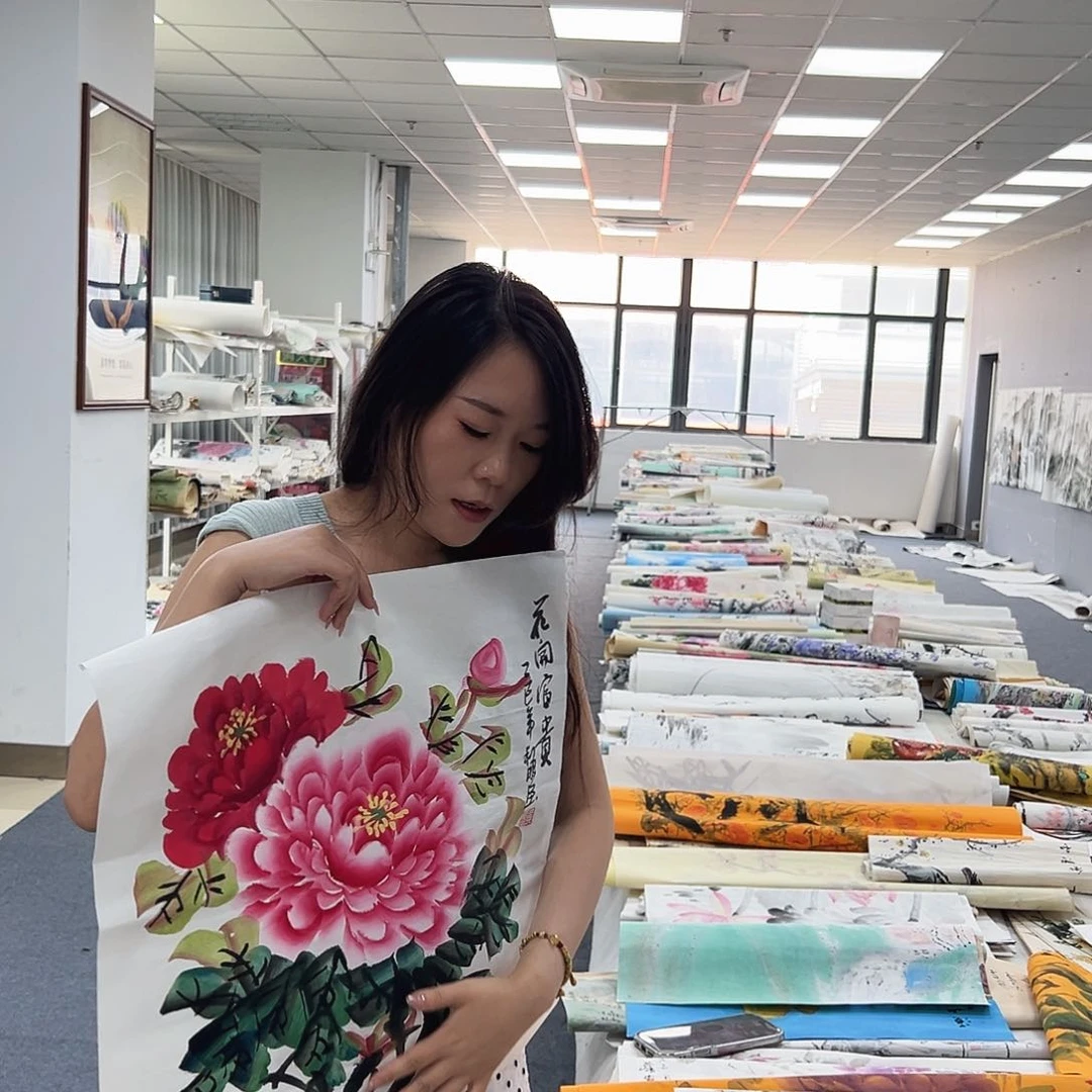 国画国画作品纯手工绘制