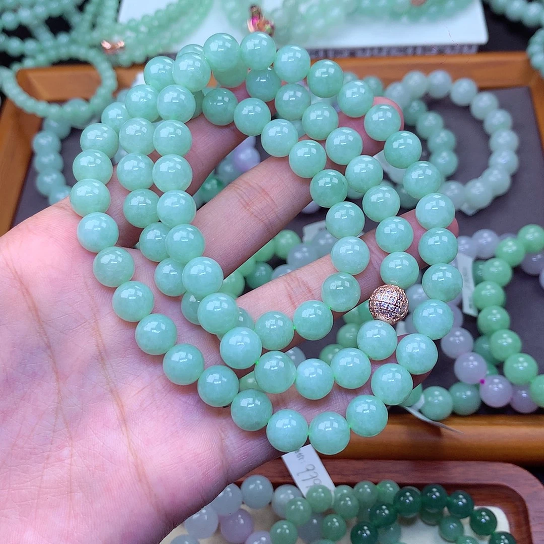 翡翠未镶嵌毛衣链