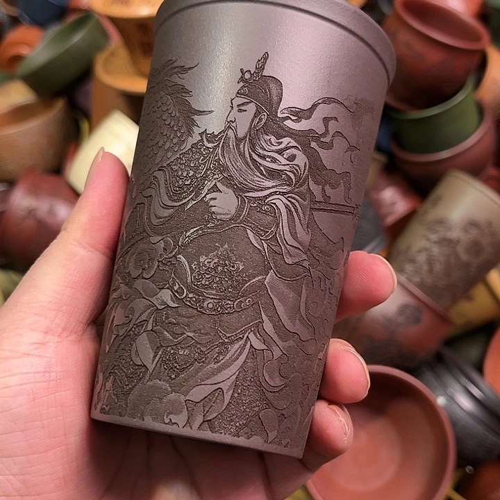 紫砂茶杯全手工紫砂主人杯