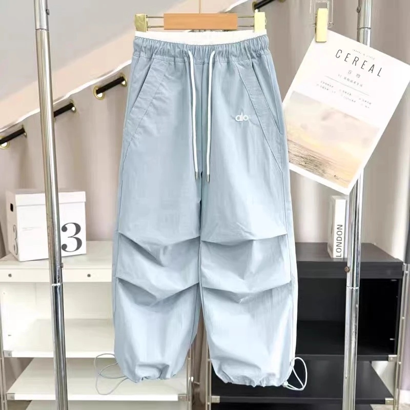 【2484】儿童装春秋松紧带休闲风宽松休闲裤卫裤女童中大童