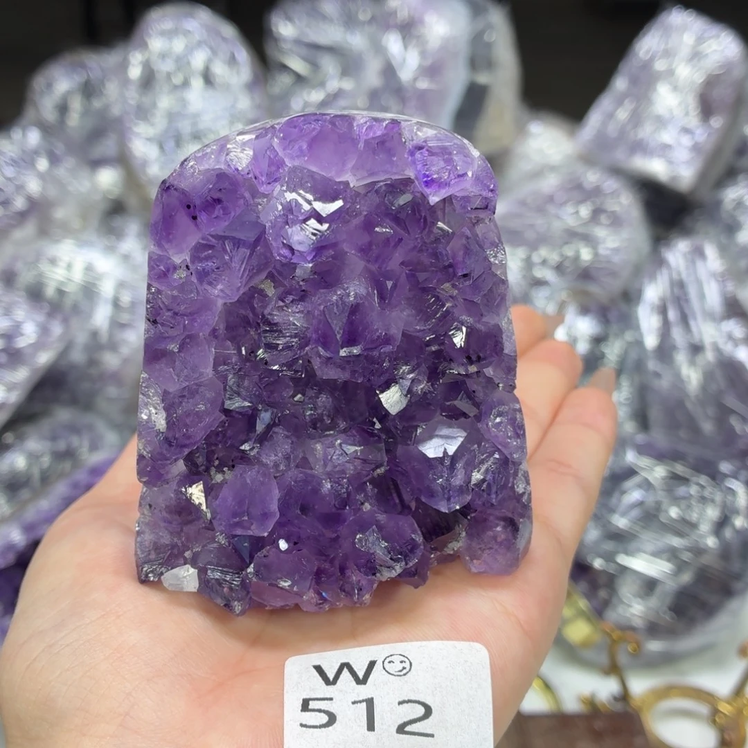 摆件紫晶未镶嵌紫水晶