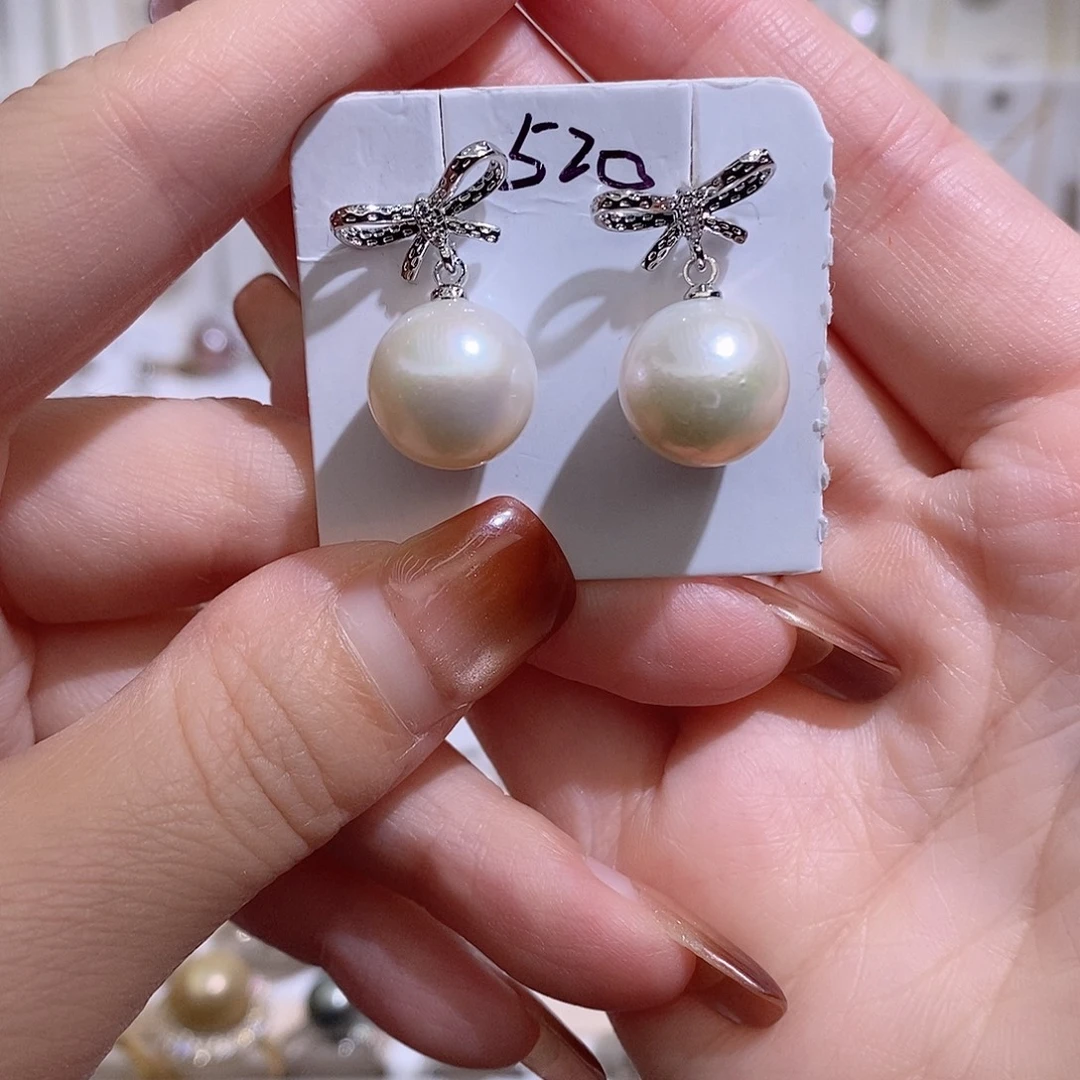 淡水珍珠耳饰未镶嵌w12