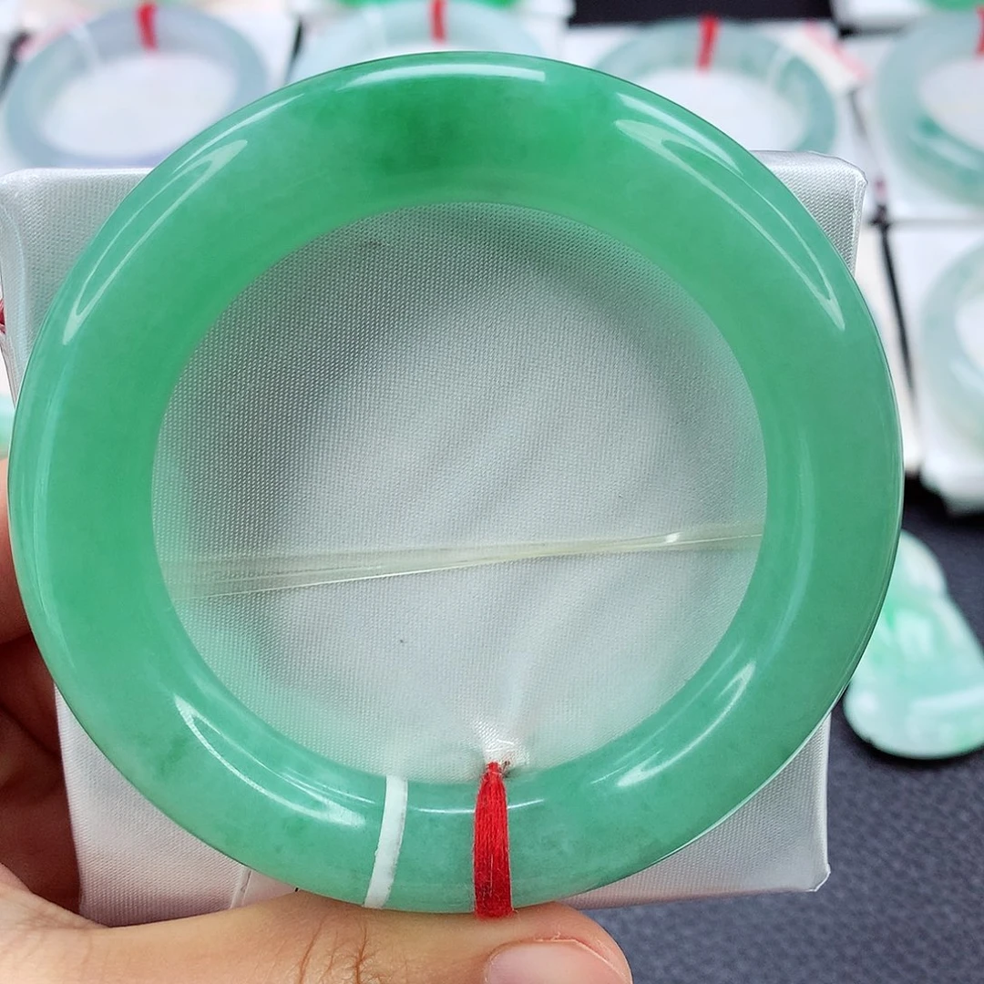 未镶嵌手镯翡翠55.5 双十二 绿胖子