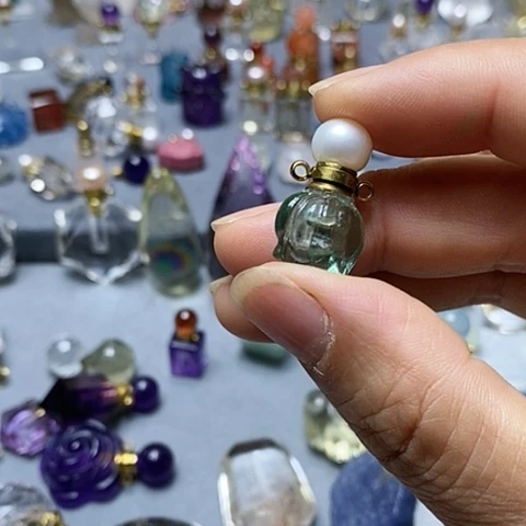 未镶嵌珠宝半成品水晶花*鼠水晶