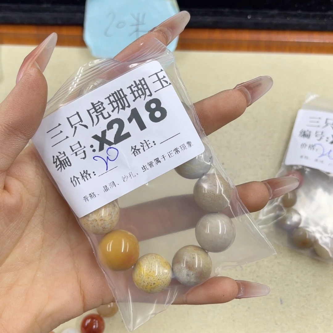树***兔硅化珊瑚（珊瑚玉）h未镶嵌