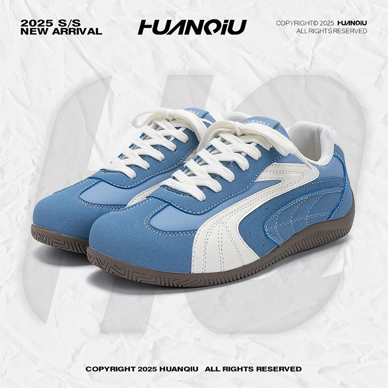 环球内增高赛车鞋子男款秋季2025新款男鞋潮流百搭运动休闲德训鞋