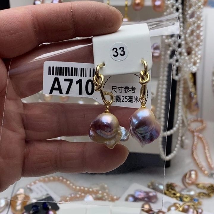 合金淡水珍珠颈饰710