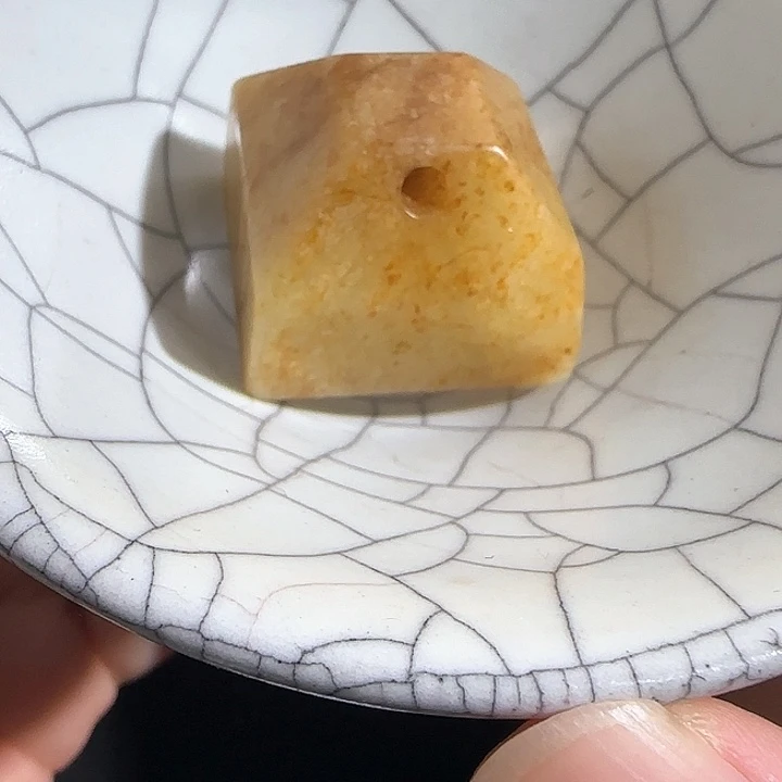 瓷片摆件恭喜发财工艺结缘6