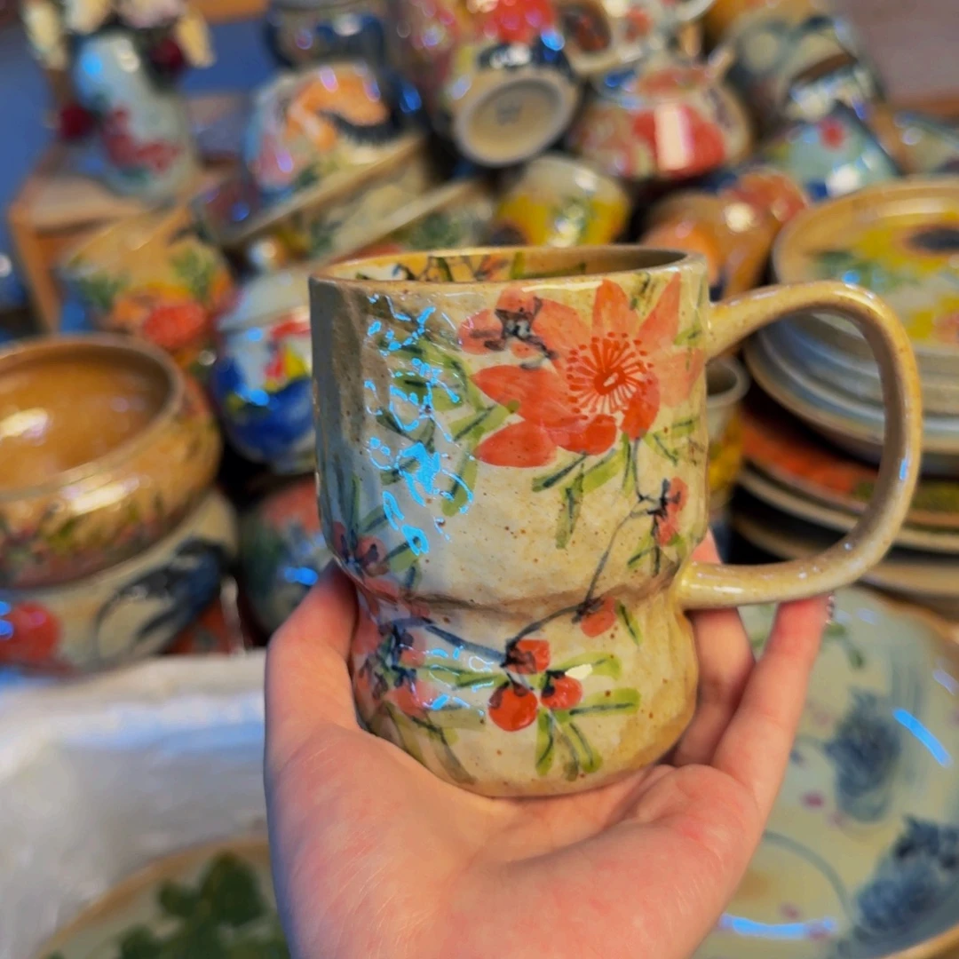 瓷片景德镇陶瓷手工手绘