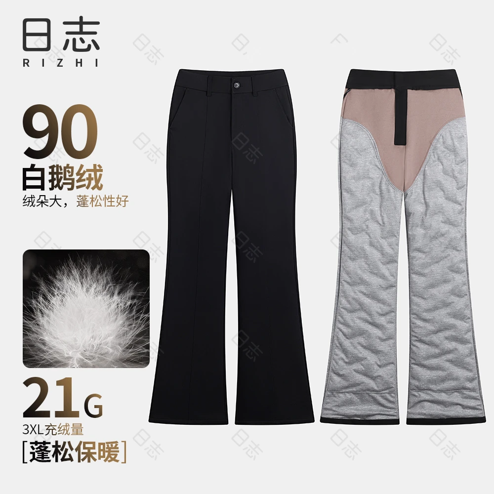 日志【新】【鹅绒裤】冬新时尚百搭女式加厚休闲鹅绒裤DD54ER229