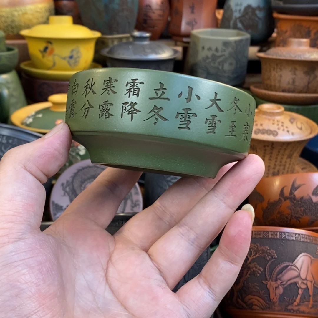 紫砂杯子宜兴全手工紫砂杯