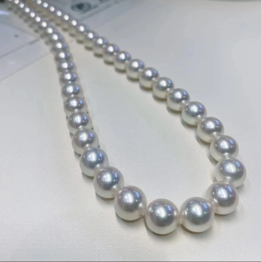 【珍珠购】淡水珍珠项链 8-9mm  S925银 时尚百搭 多样性发一