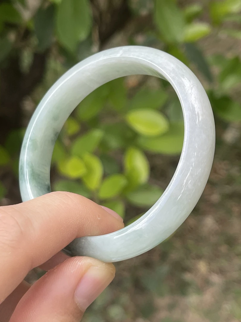 天然翡翠55圈口手镯（024）