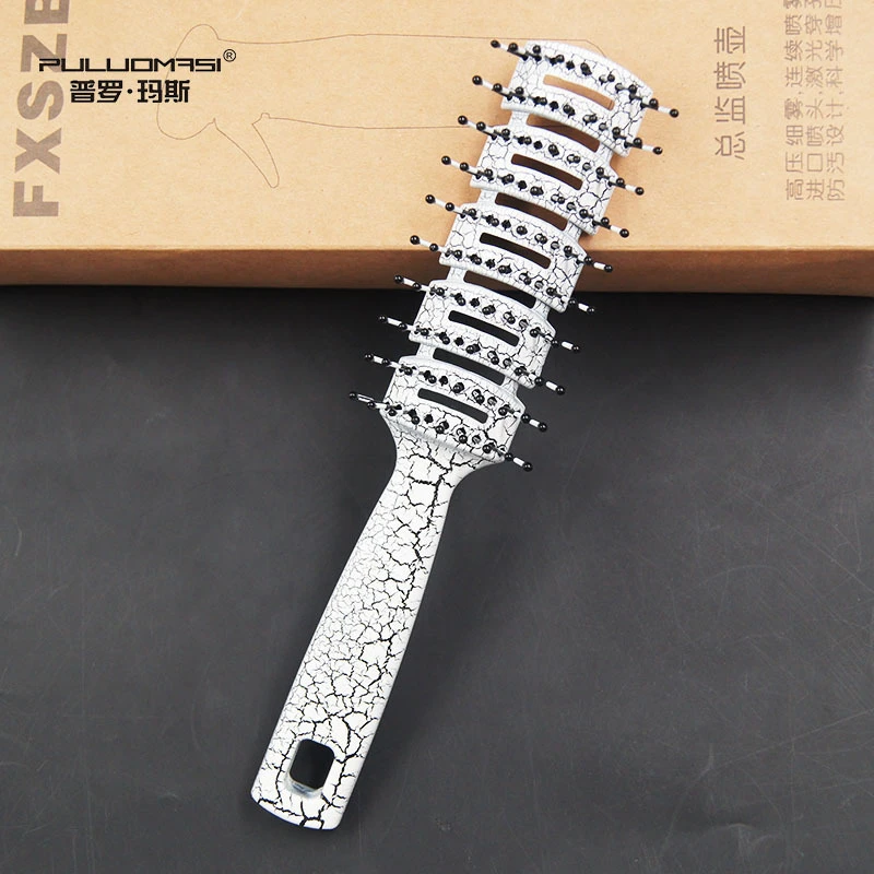 按摩梳美发造型梳耐热防静电男士排骨梳油头专业造型美发工具背头