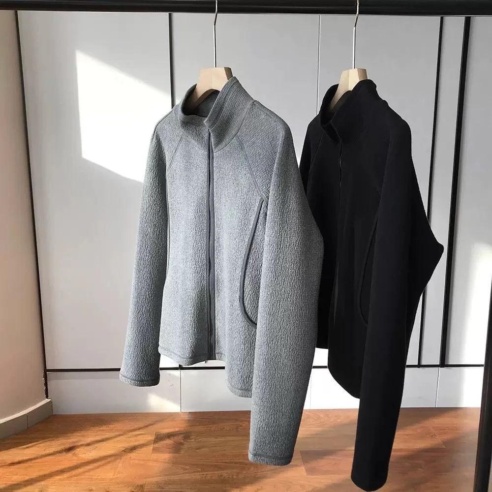 柚米家-自制肌理感拉链外套！订单面料上身出彩 休闲外套