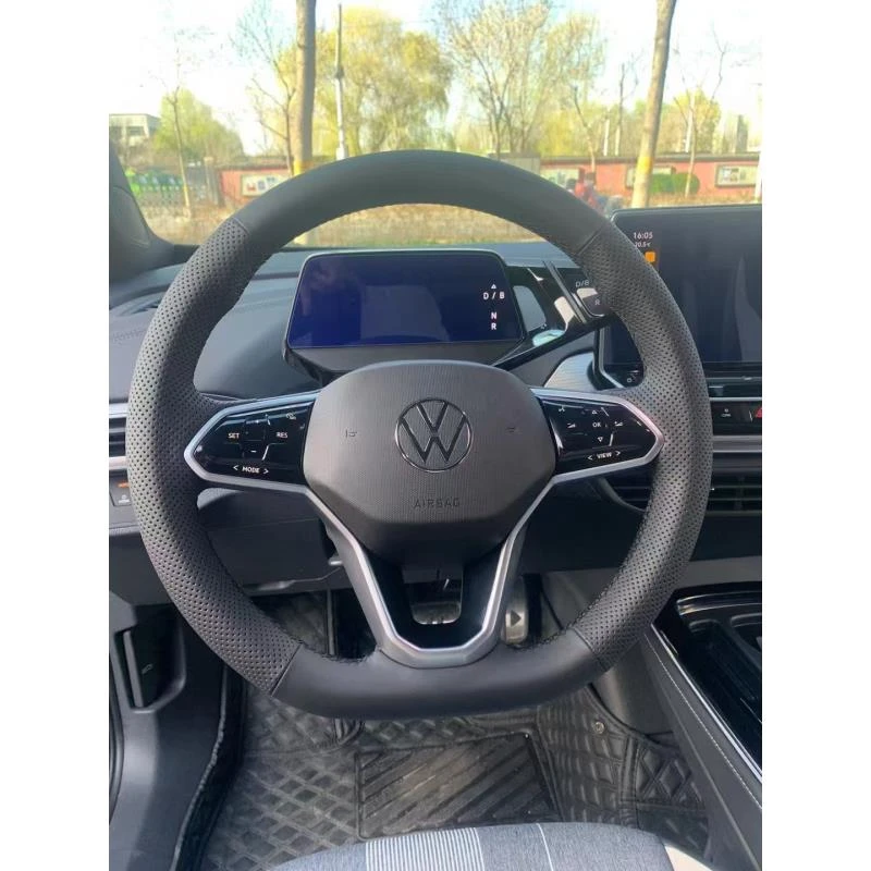 【大众系列】迈腾速腾探岳高尔夫CC途观专车专用真皮手缝方向盘套