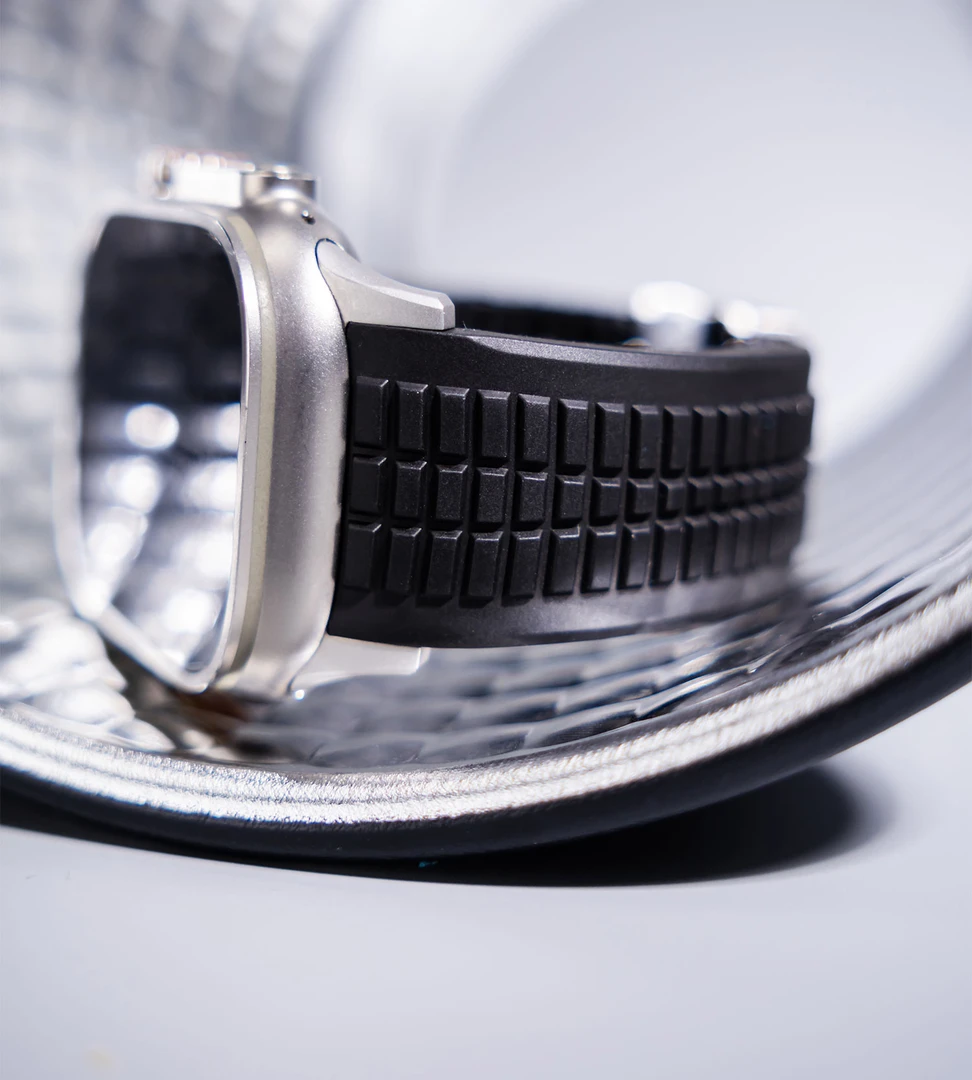 适用苹果手表Applewatch11高性能硅胶ultra3手雷可拆卸调节表带