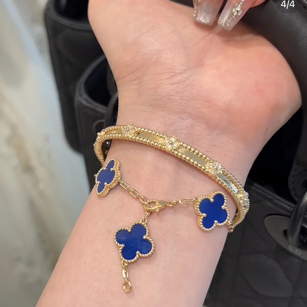 18k金玛瑙玉髓五花手链 福利