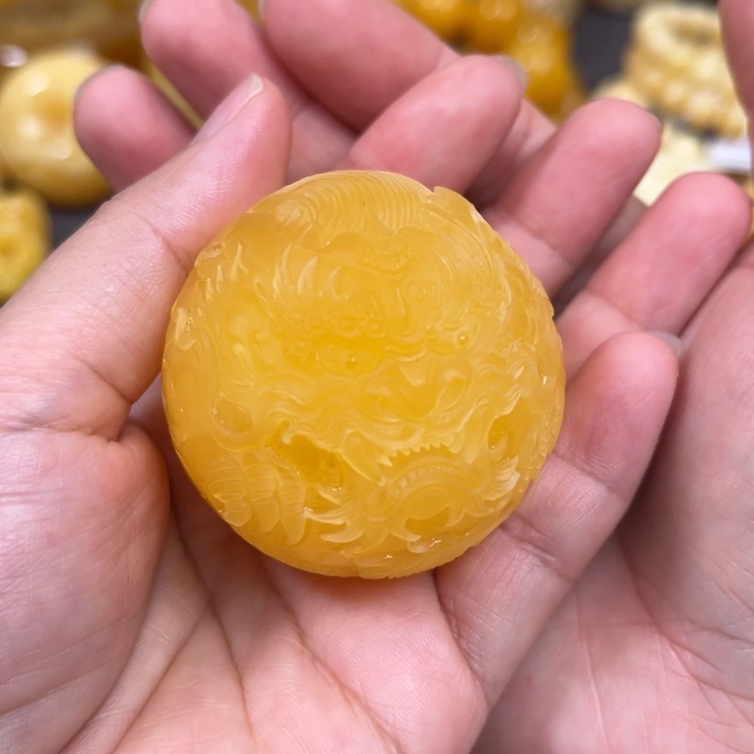 未镶嵌蜜蜡珠宝奇石龙珠