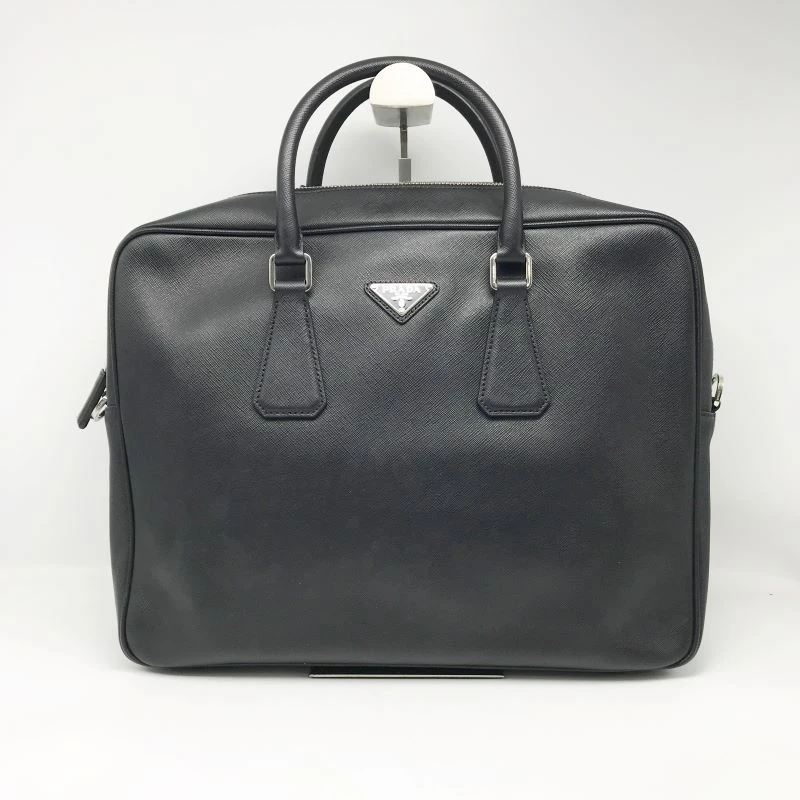 95新 Prada/普拉达 洋诚二手 普拉达黑银公文包