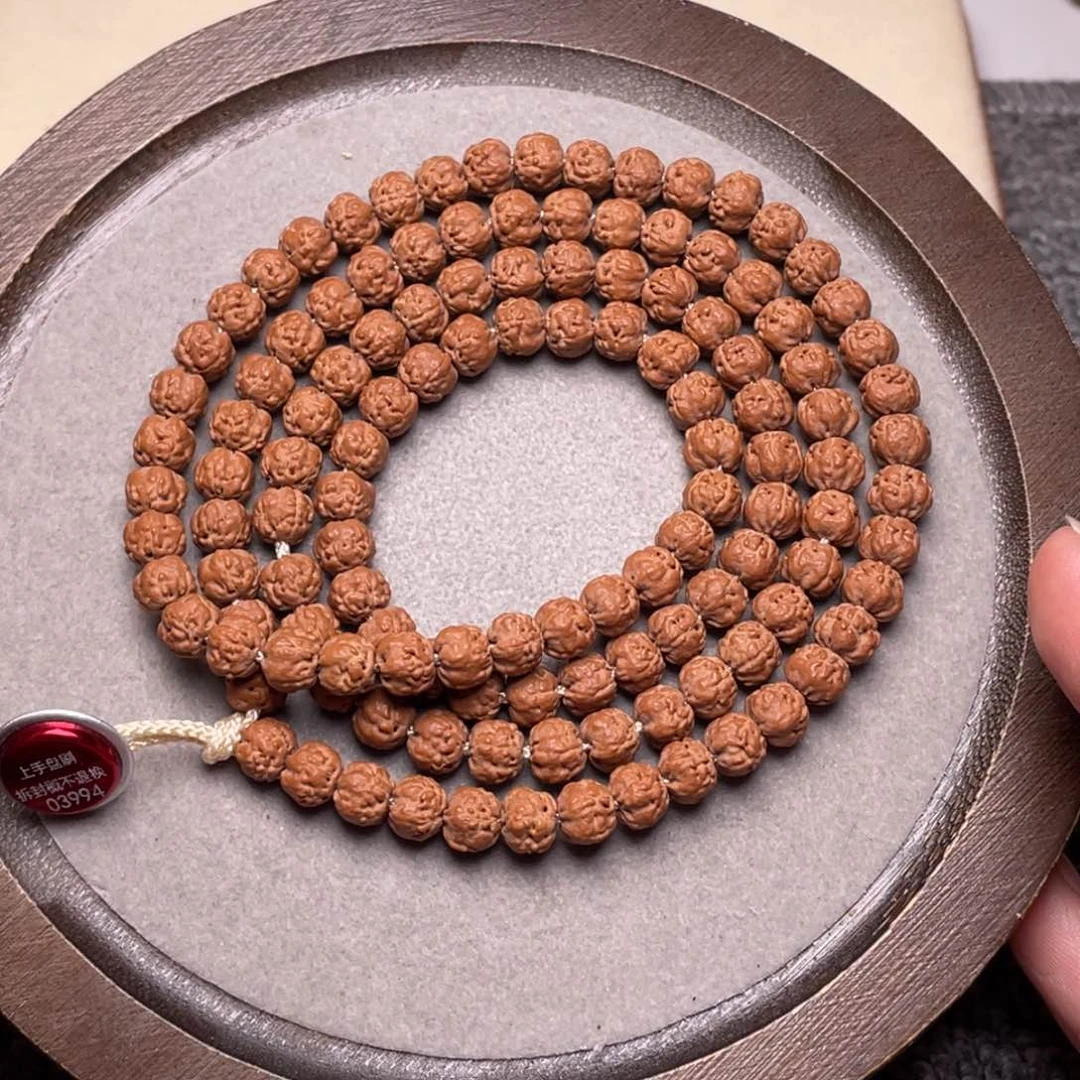 手串金刚菩提6*梅朵头货佛手108