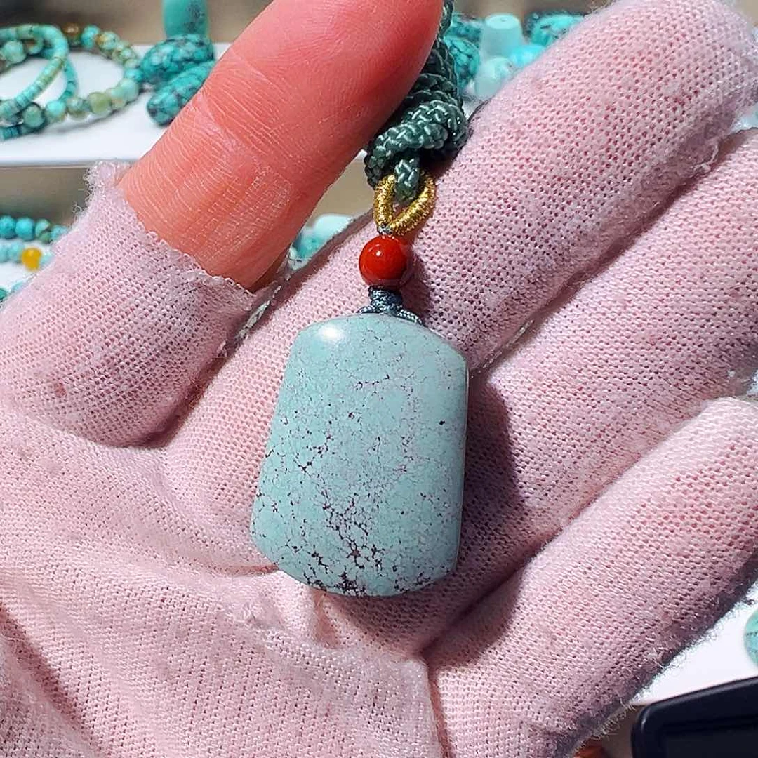 绿松石无事牌未镶嵌