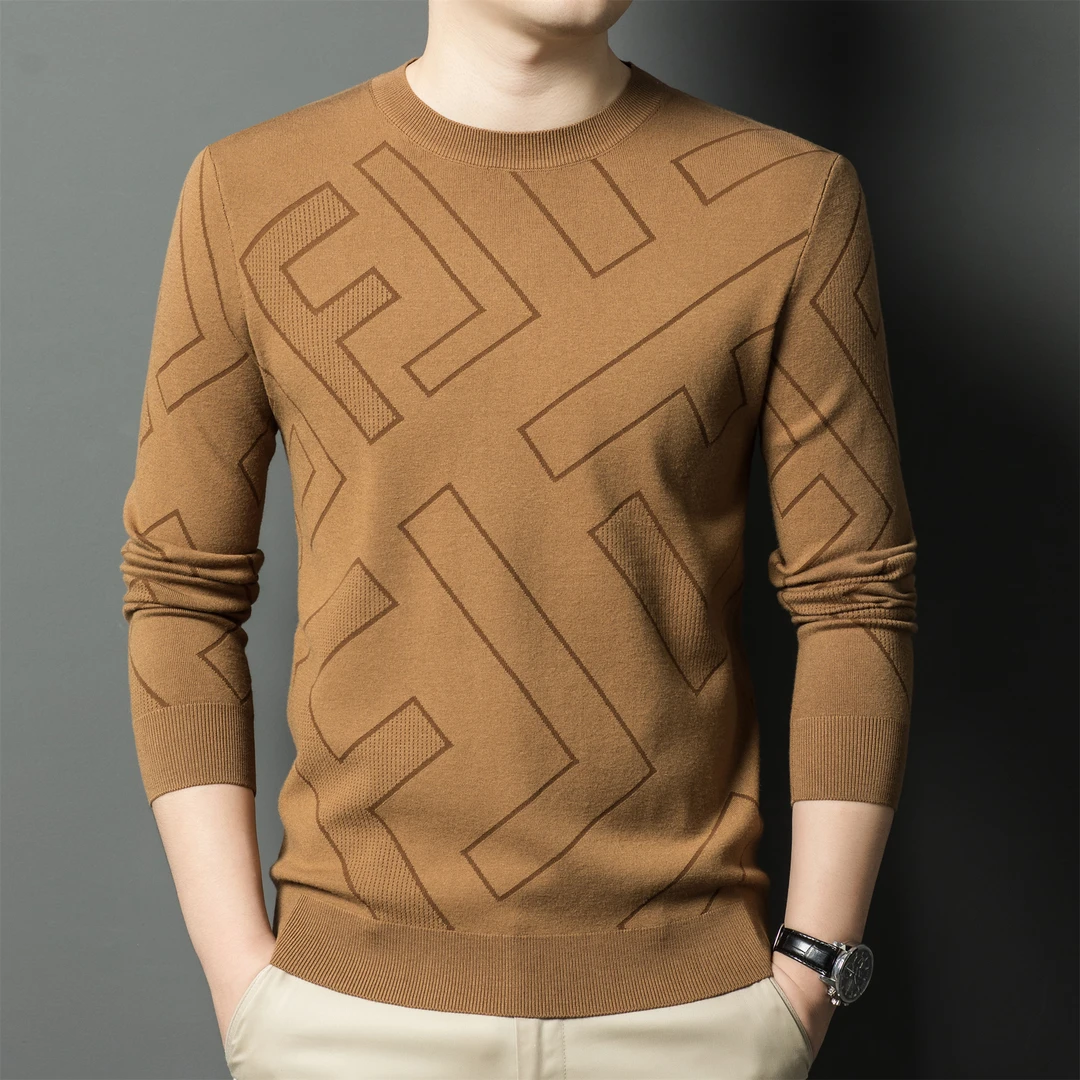 奥特莱斯撤柜|专柜正品秋冬男士针织羊毛衫半高领保暖针织打底衫