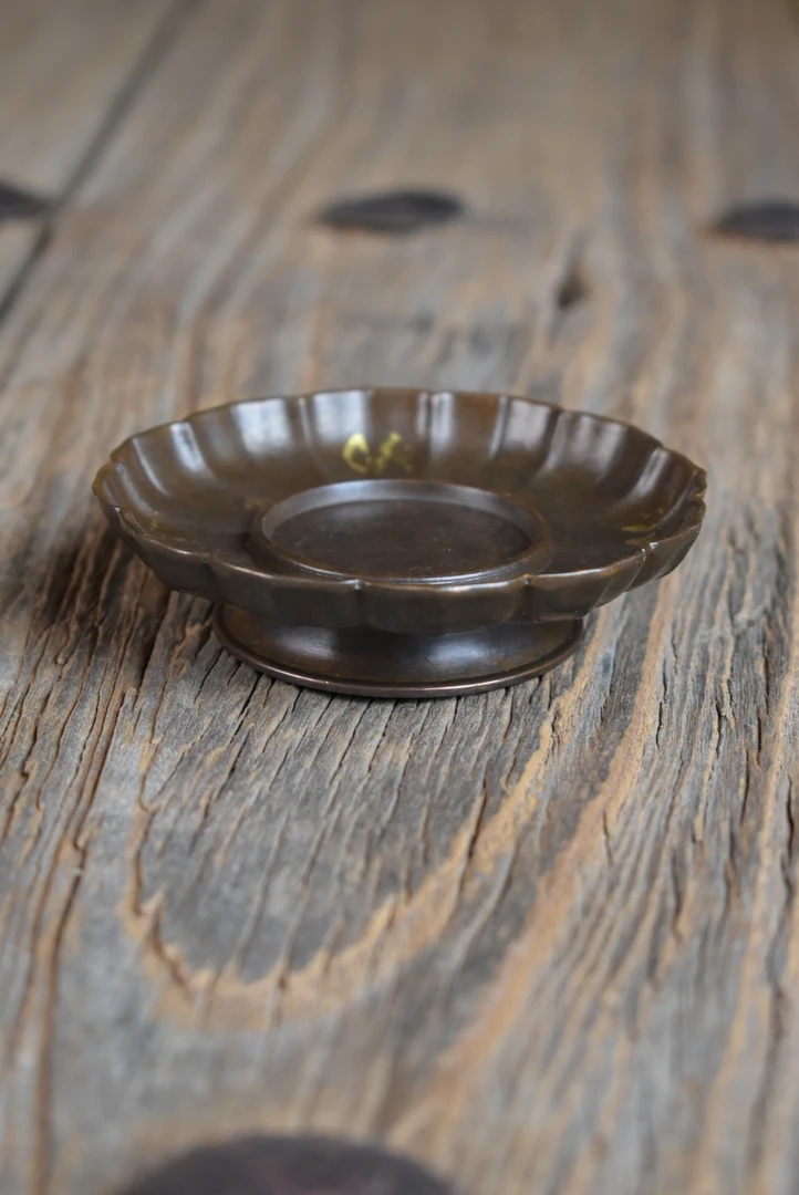 【福利杯垫】小高足 铜杯垫 莲花主人杯垫  直径9.8cm