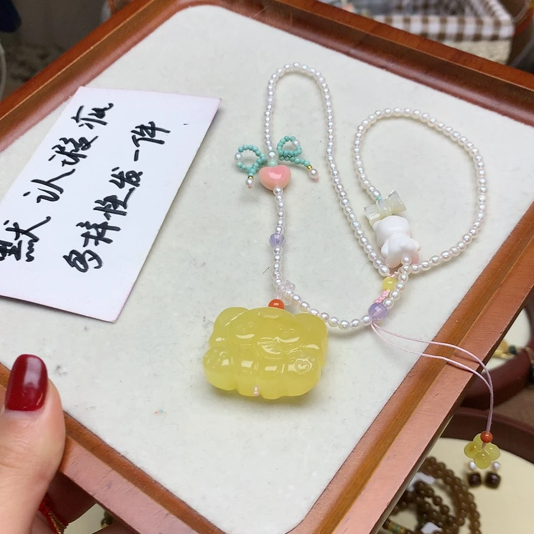 琥珀吊坠(不含链)未镶嵌