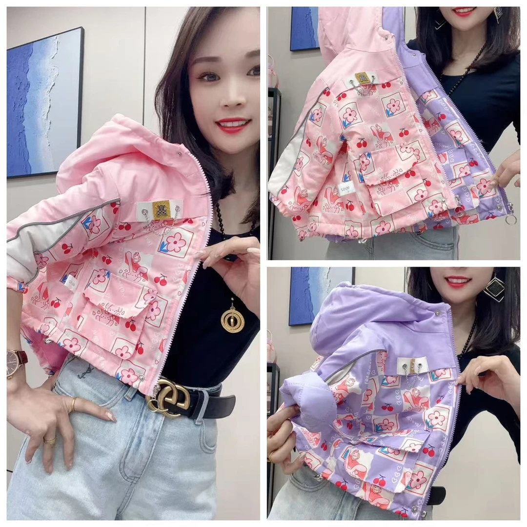 福利款 女童品质 派克服加棉外套（薄棉）