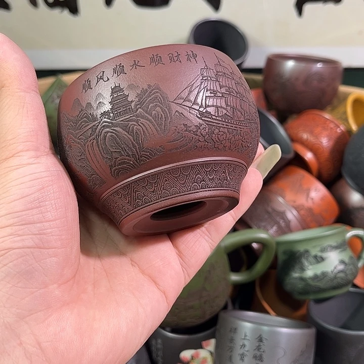 茶杯紫砂全手工紫砂主人杯
