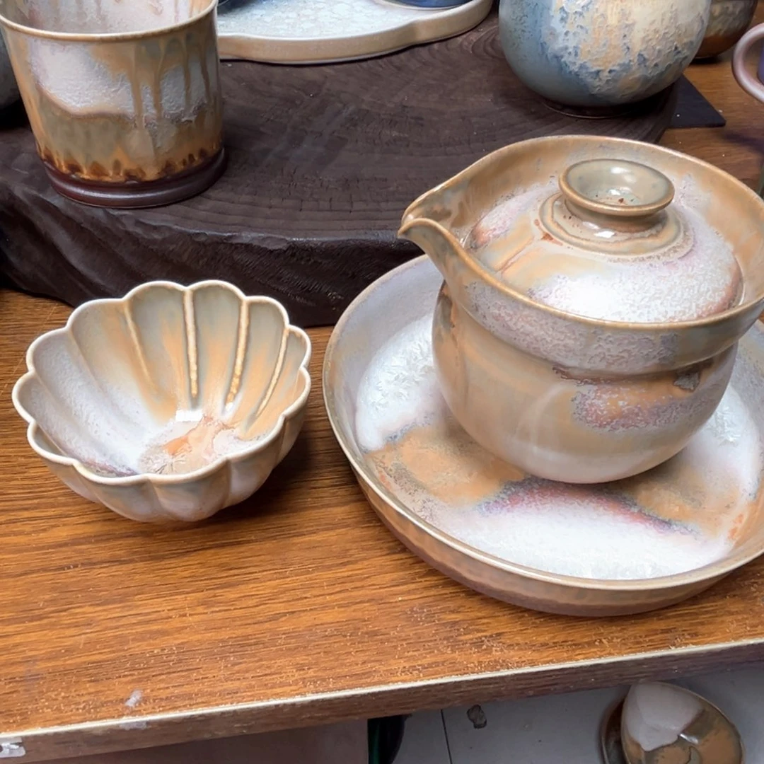 四***主景德镇纯手工柴烧茶器