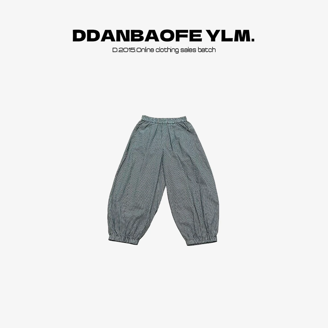 【DAYO预】格奶裤 松紧腰休闲小格子奶奶裤 YLM001000