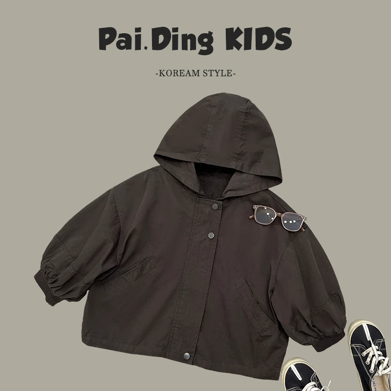 春秋款韩版时尚休宽松帅气百搭纯色连帽外套SJ4096-CCCC