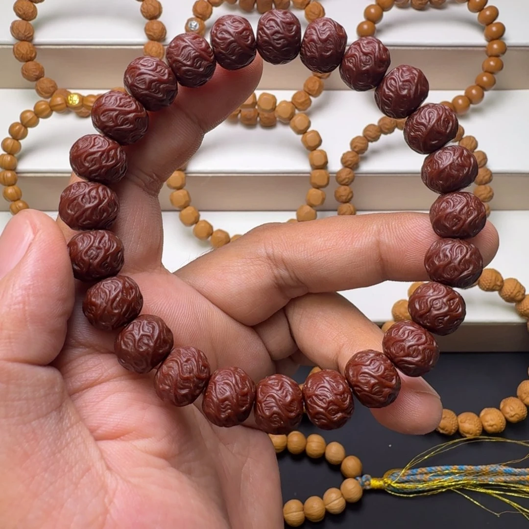 吊坠文玩核桃龙须 全品