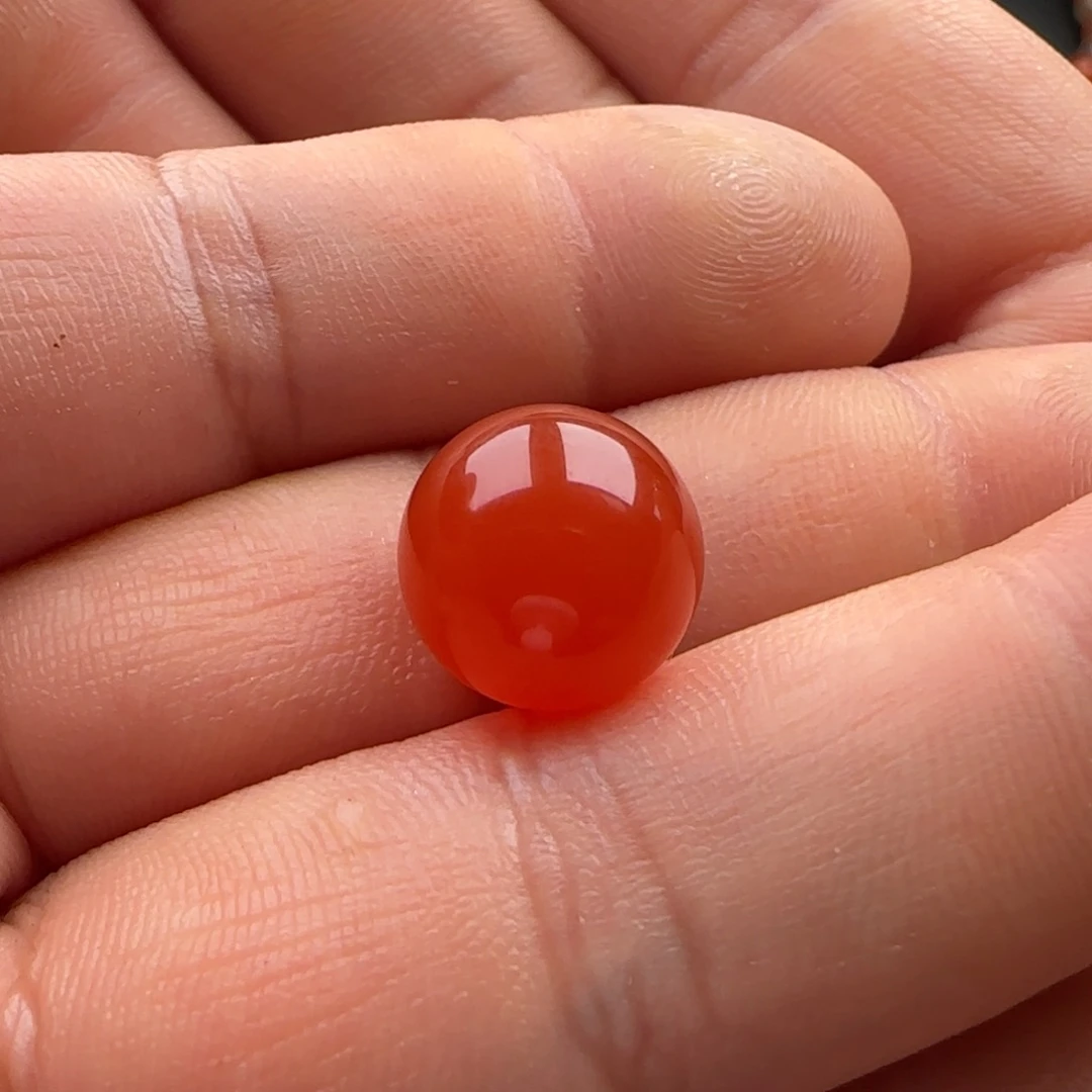 南红玛瑙圆珠11.8微瑕未镶嵌