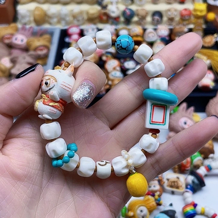 库克吊坠鹿角手串