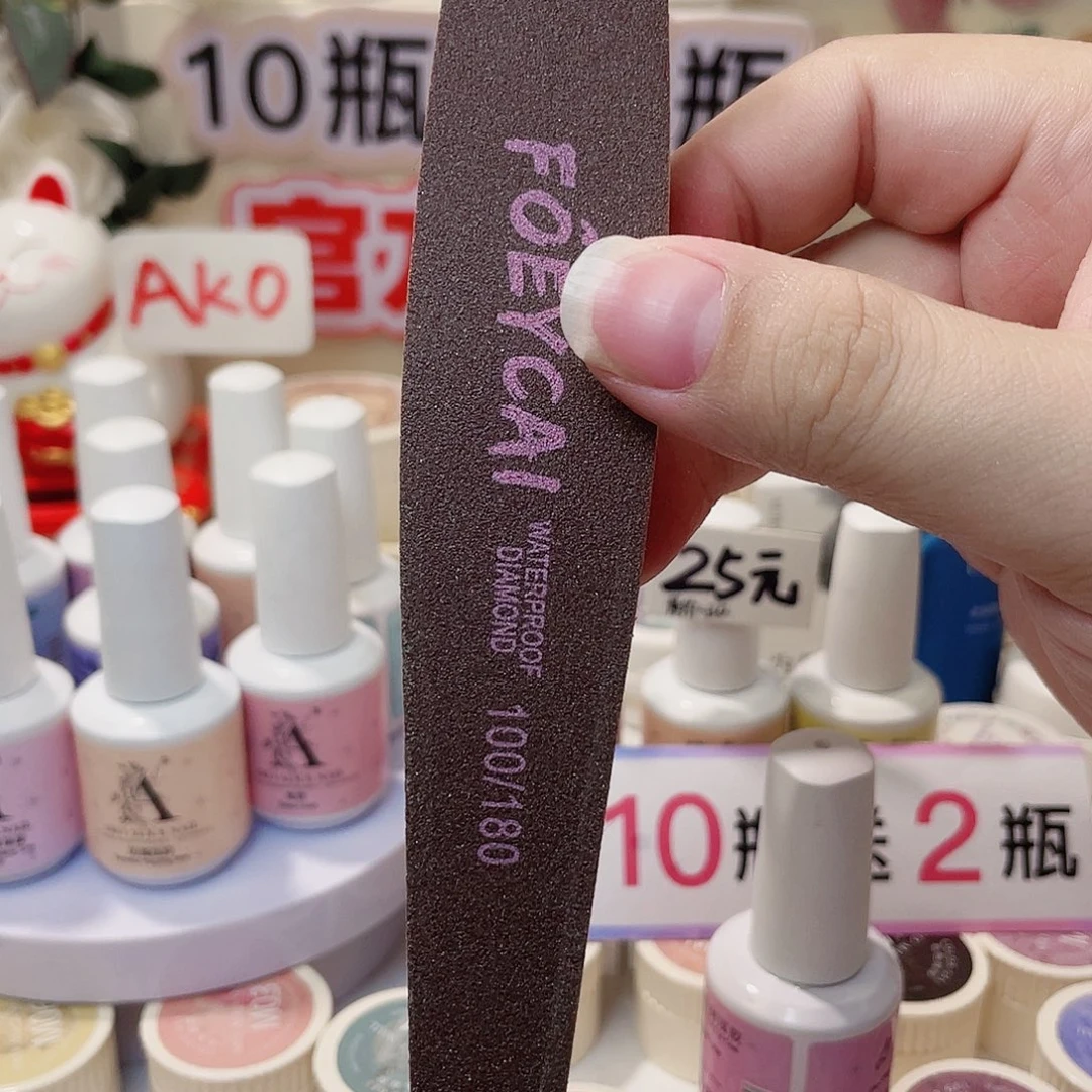 石英石铁合金美甲搓条海绵抛五根