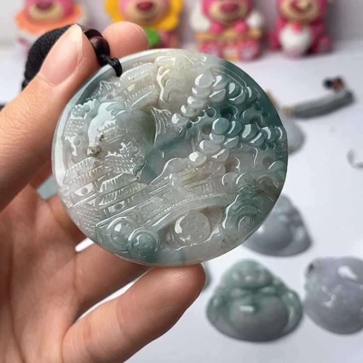 翡翠未镶嵌颈饰翡翠