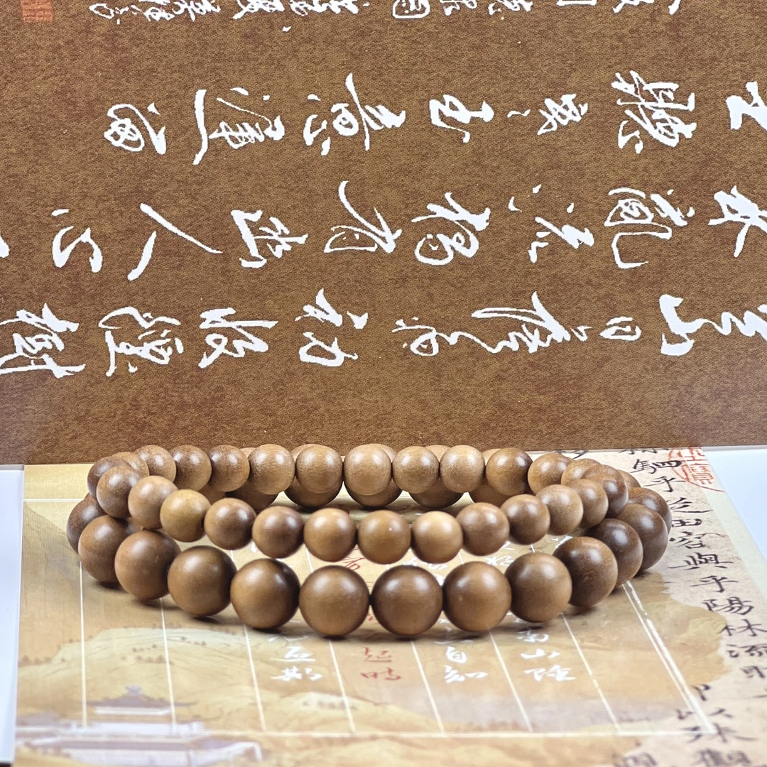 老山檀香黑肉老料素圈6mm/8mm手串男女同款